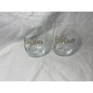 Set of 2 Rum Chata Glasses 4.5 Tall